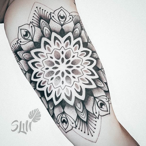 Ornate Tattoos For Females Inner Arm