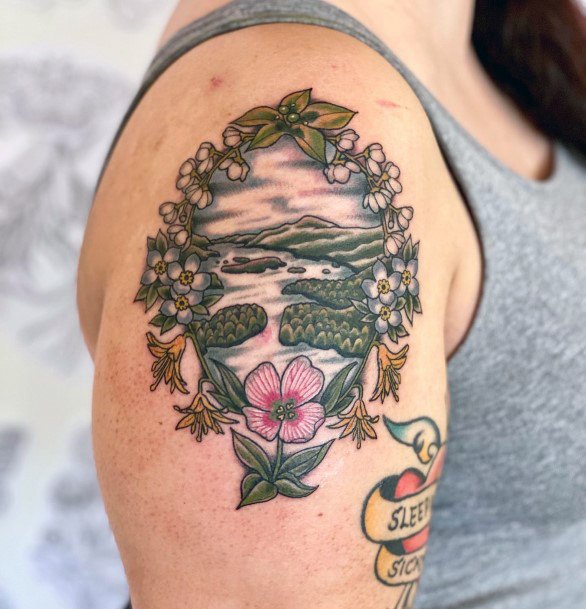 Ornate Tattoos For Females Lake