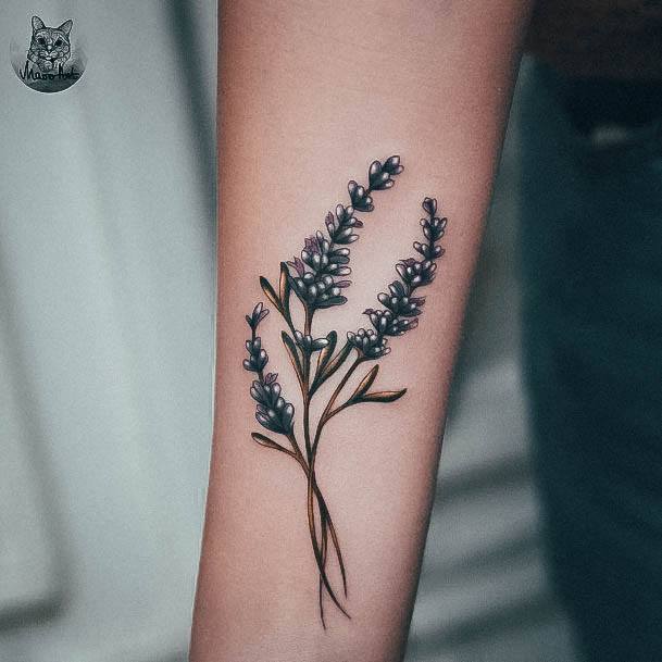 Ornate Tattoos For Females Lavender