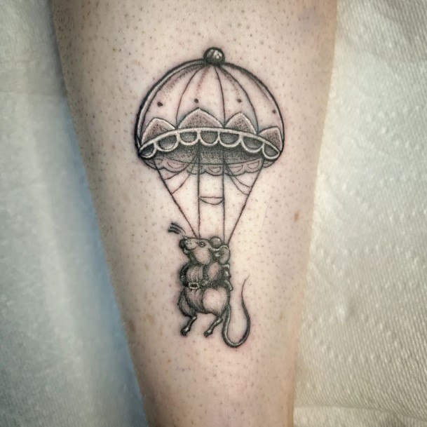 Ornate Tattoos For Females Parachute Skydiving