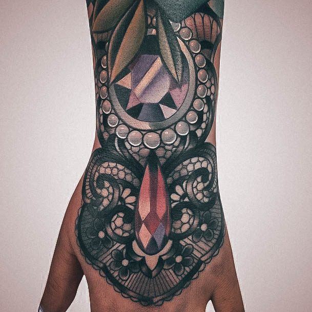 Ornate Tattoos For Females Pearl