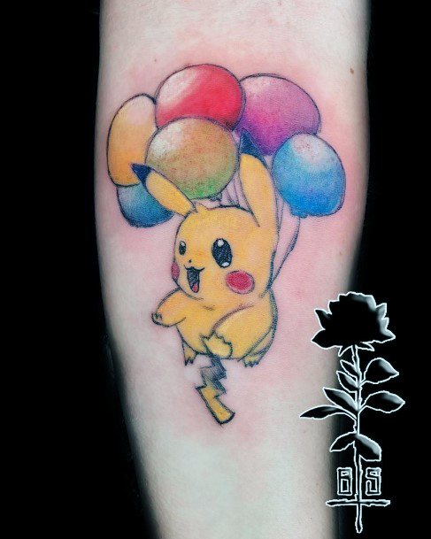 Ornate Tattoos For Females Pikachu