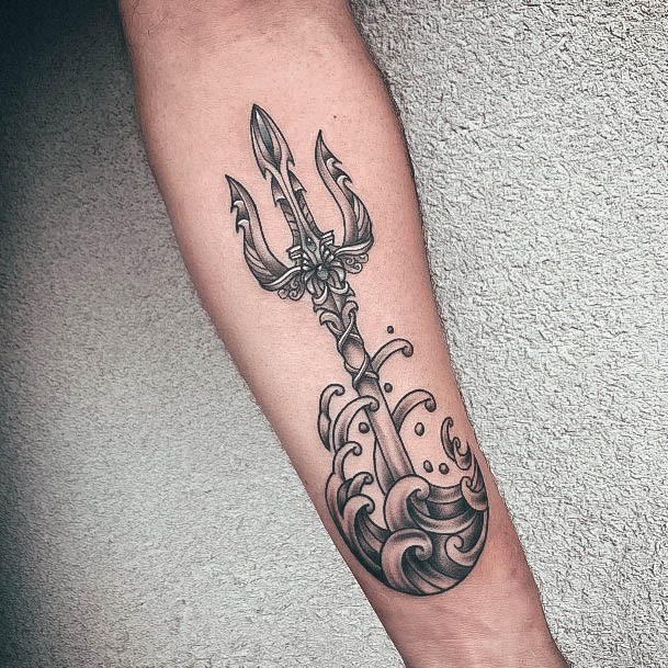 Ornate Tattoos For Females Poseidon