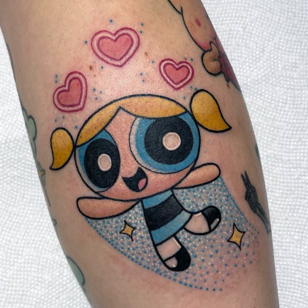 Ornate Tattoos For Females Powerpuff Girls Bubbles