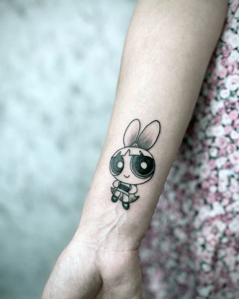 Ornate Tattoos For Females Powerpuff Girls