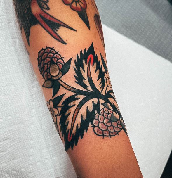 Ornate Tattoos For Females Raspberry