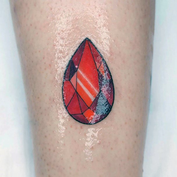 Top 100 Best Ruby Tattoos For Women Red Gemstone Design Ideas