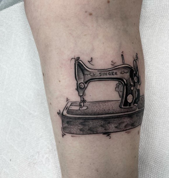 Ornate Tattoos For Females Sewing Machine