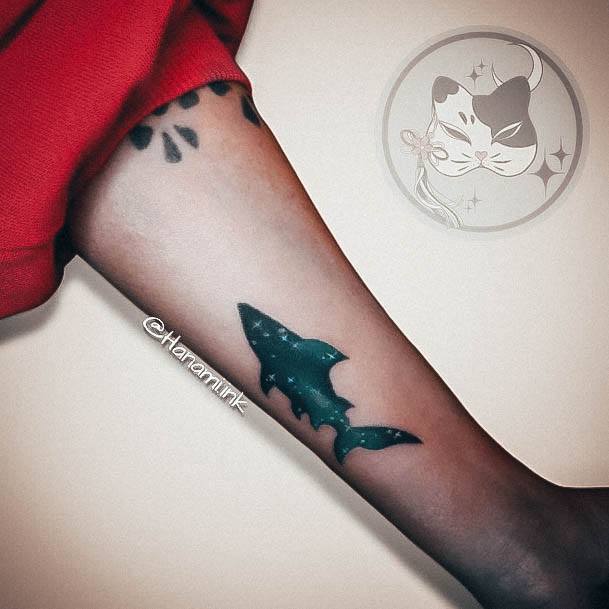 Ornate Tattoos For Females Shark