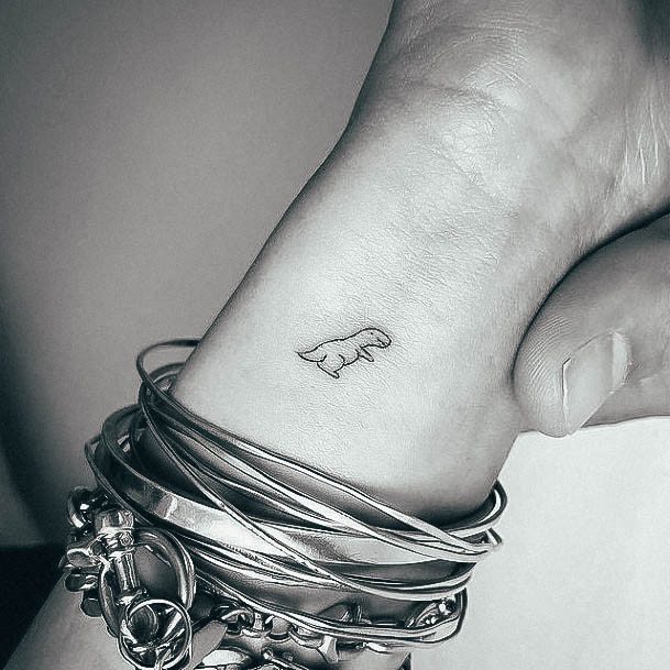 Ornate Tattoos For Females Small Wrist