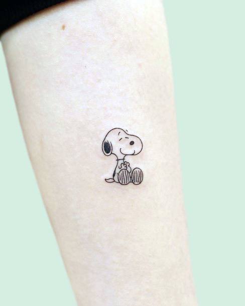 Ornate Tattoos For Females Snoopy