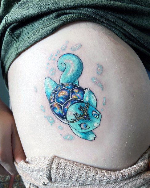 Ornate Tattoos For Females Squirtle