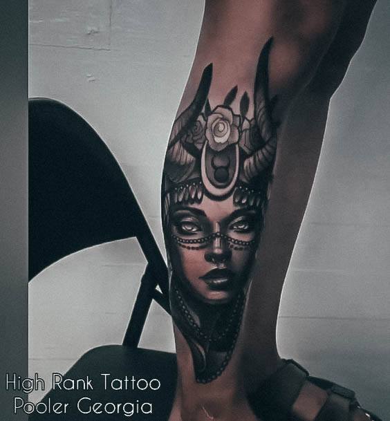 Ornate Tattoos For Females Taurus