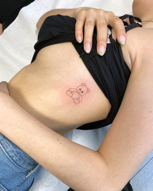Ornate Tattoos For Females Teddy Bear