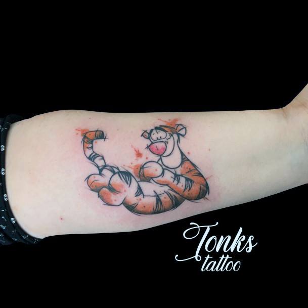 Ornate Tattoos For Females Tigger