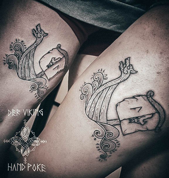 Ornate Tattoos For Females Viking