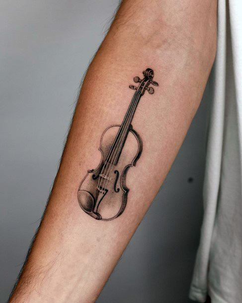 Ornate Tattoos For Females Violin