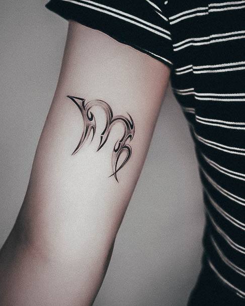 Ornate Tattoos For Females Virgo