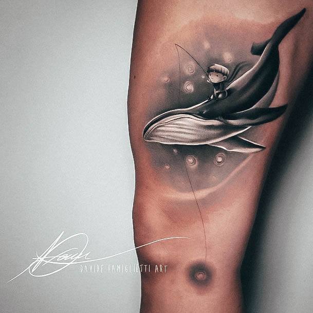 Ornate Tattoos For Females Whale