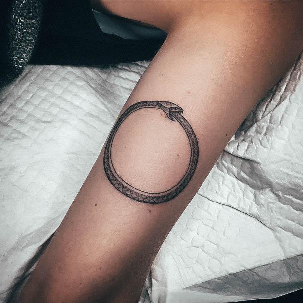 Ouroboros Girls Tattoo Ideas