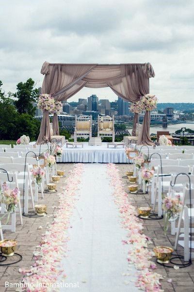 Outdoor Sunshine Wedding Stage Decorations