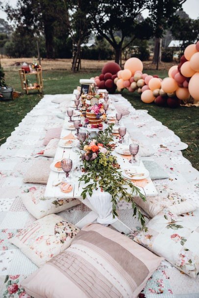 Outdoorsy Wedding Shower Decor