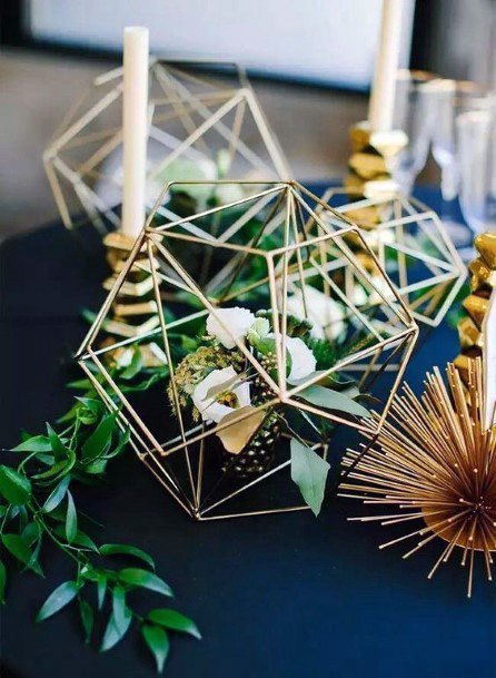 Outstanding 3d Geometric Table Center Piece Art Ideas For Wedding