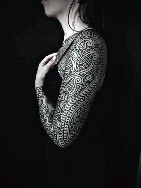 Paisley Tattoo For Ladies