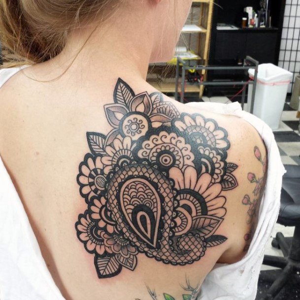 Paisley Tattoos Feminine Ideas