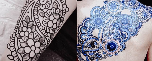 Top 50 Best Paisley Tattoos For Women – Ornate Pattern Design Ideas