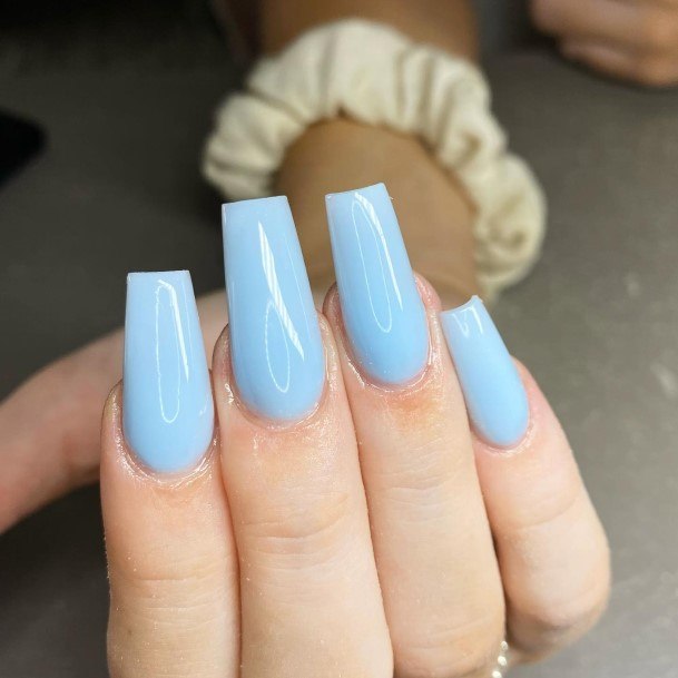 Pale Blue Womens Nails