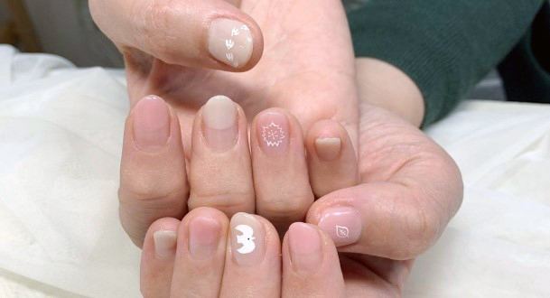 Pale Pink Creative Nail Designs For Women