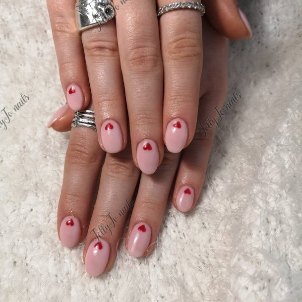 Pale Pink Girls Nail Ideas