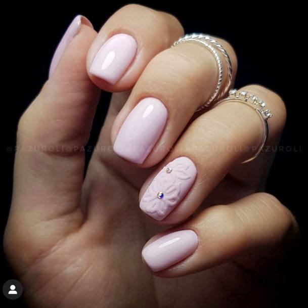 Pale Pink Nails Feminine Ideas