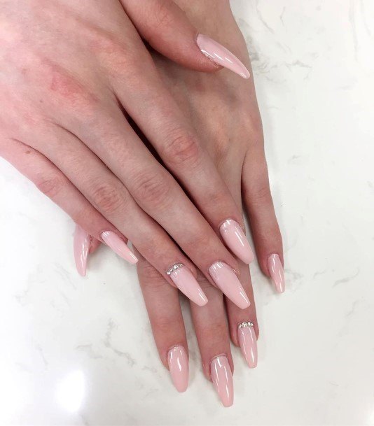 Pale Pink Womens Nail Designs