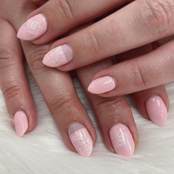 Pale Pinkic Womens Pale Pink Nail Designs