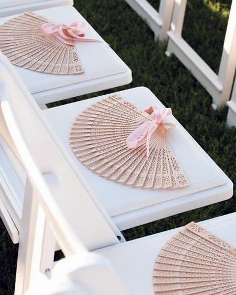 Palm Fan Outdoor Wedding Guest Gift Ideas