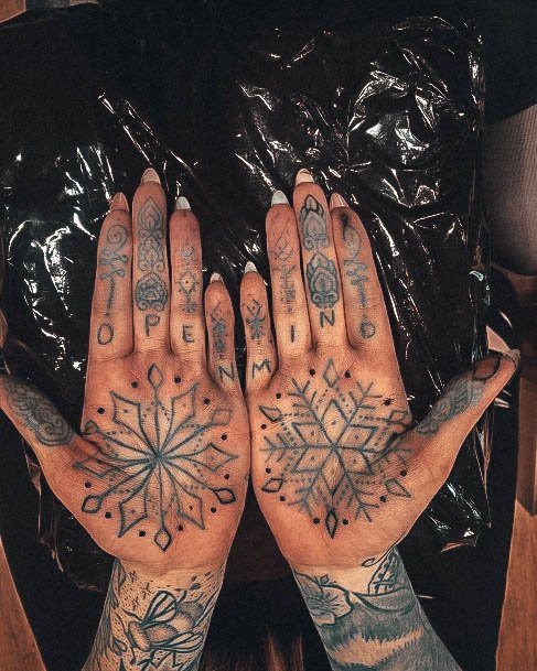 Palm Tattoos For Girls