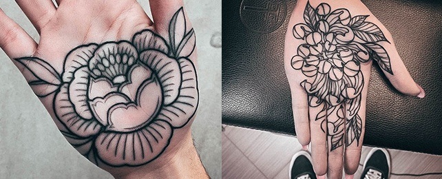 Top 100 Best Palm Tattoos For Women - Hand Design Ideas
