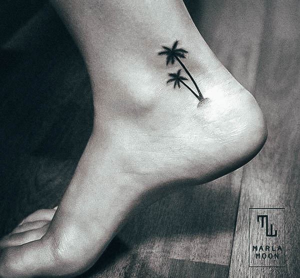 Palm Tree Tattoos For Girls