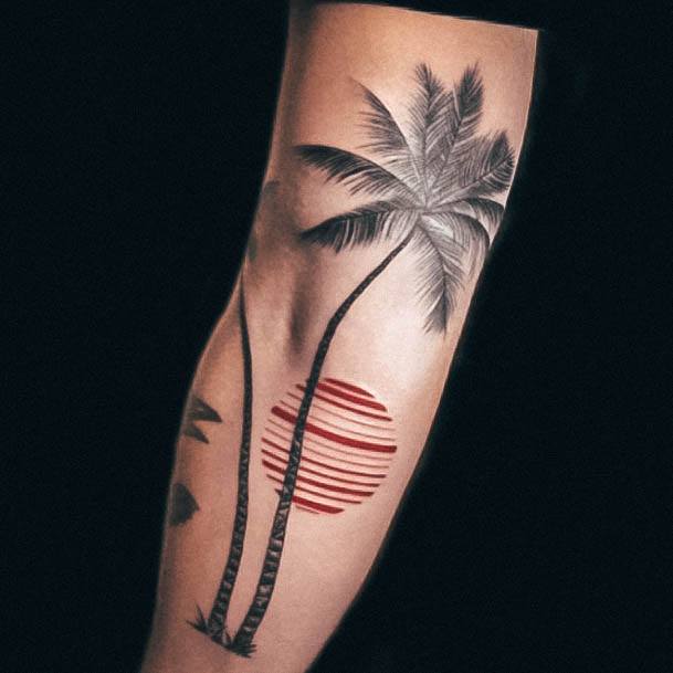 Palm Tree Womens Tattoo Ideas