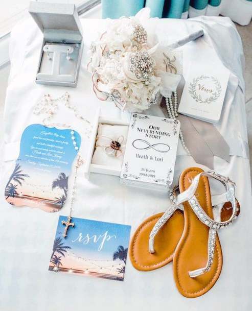 Palm Trees And Blue Invitation Suite Beach Wedding Ideas