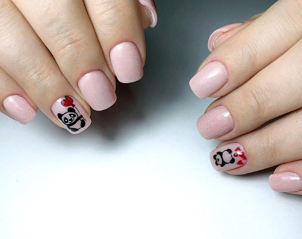 Panda Nails Adorable Art