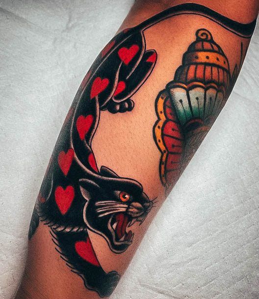 Panther Tattoo For Ladies