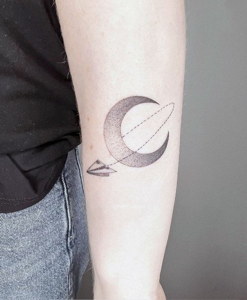 Paper Airplane Womens Tattoo Ideas