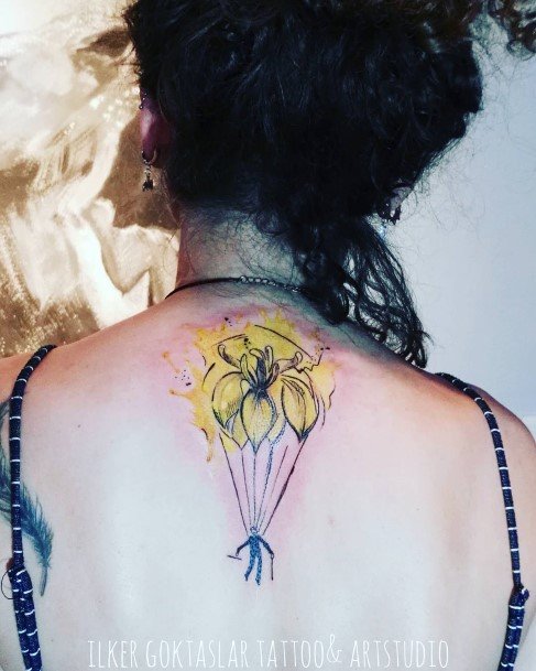 Parachute Skydiving Womens Tattoos