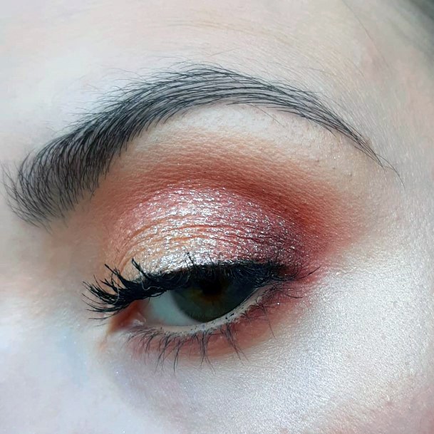 Pastel Coral Eyeshadow Women