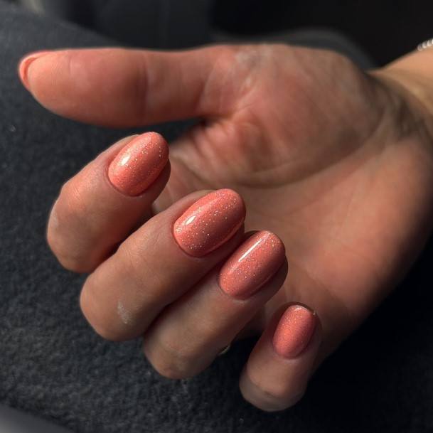 Peach And Pink Nail Feminine Designs