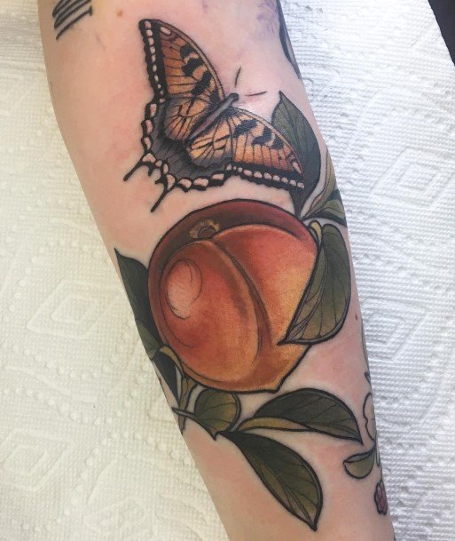 Peach Womens Tattoo Ideas