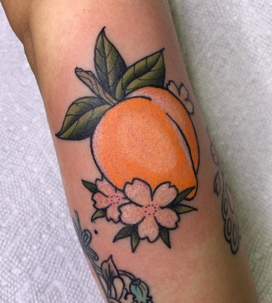 Peach Womens Tattoos